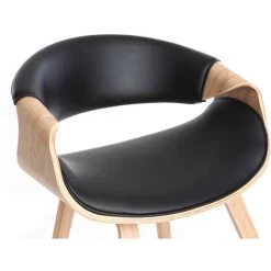 MILIBOO Fauteuil Scandinave Bois ARAMIS - Bois Clair / Noir - Bois Clair / Noir -France MILIBOO Soldes 2022 13151461 4