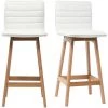 MILIBOO Tabouret De Bar Design Bois 65 Cm (lot De 2) EMMA - Blanc - Blanc -France MILIBOO Soldes 2022 13151474 1