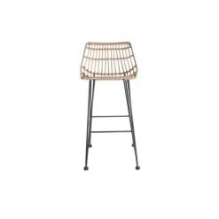 MILIBOO Tabouret De Bar En Fils De Résine Façon Rotin H69 Cm MAJA - Naturel