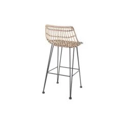 MILIBOO Tabouret De Bar En Fils De Résine Façon Rotin H69 Cm MAJA - Naturel -France MILIBOO Soldes 2022 13151628 4