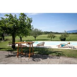 MILIBOO Tabouret De Bar En Fils De Résine Façon Rotin MIA - Naturel -France MILIBOO Soldes 2022 13151629 5