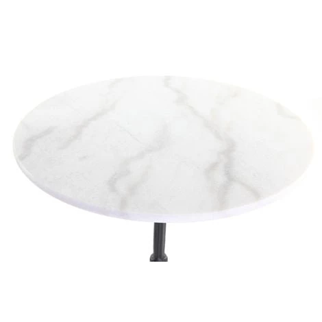 MILIBOO Table Bistrot Ronde En Marbre Blanc Et Métal Noir CONTY - Noir Et Blanc 4 MILIBOO Table Bistrot Ronde En Marbre Blanc Et Métal Noir CONTY - Noir Et Blanc – Image 2