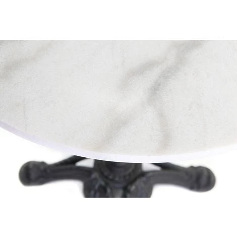 MILIBOO Table Bistrot Ronde En Marbre Blanc Et Métal Noir CONTY - Noir Et Blanc 5 MILIBOO Table Bistrot Ronde En Marbre Blanc Et Métal Noir CONTY - Noir Et Blanc – Image 3