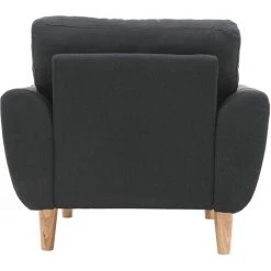 MILIBOO Fauteuil Scandinave Tissu ALICE - Gris Anthracite - Gris Anthracite -France MILIBOO Soldes 2022 13151651 3