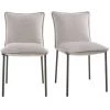 MILIBOO Chaises Design Velours (lot De 2) SOLACE - Gris Velours - Gris Velours -France MILIBOO Soldes 2022 13151664 1