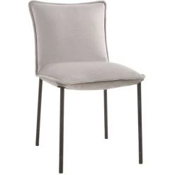 MILIBOO Chaises Design Velours (lot De 2) SOLACE - Gris Velours - Gris Velours -France MILIBOO Soldes 2022 13151664 3