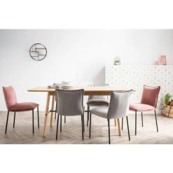 MILIBOO Chaises Design Velours (lot De 2) SOLACE - Gris Velours - Gris Velours -France MILIBOO Soldes 2022 13151664 5