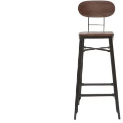 MILIBOO Tabourets De Bar En Bois Et Métal Noir H75 Cm (lot De 2) HOCKER - Noir -France MILIBOO Soldes 2022 13151682 3