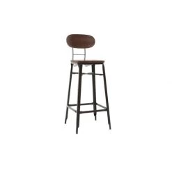 MILIBOO Tabourets De Bar En Bois Et Métal Noir H75 Cm (lot De 2) HOCKER - Noir -France MILIBOO Soldes 2022 13151682 4
