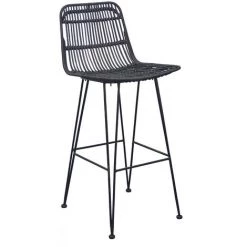 MILIBOO Tabourets De Bar En Rotin (lot De 2) MALACCA - Noir - Noir -France MILIBOO Soldes 2022 13151819 3