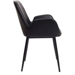 MILIBOO Fauteuils Vintage Avec Pieds Métal (lot De 2) TIKA - Noir - Noir -France MILIBOO Soldes 2022 13151851 4
