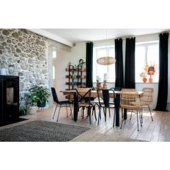 MILIBOO Chaises Industrielles En Métal Noir Et Bois (lot De 2) JAKE - Noir -France MILIBOO Soldes 2022 13151865 5