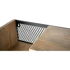 MILIBOO Étagère Murale Industrielle Manguier Massif Et Métal 90 Cm RACK - Bois Clair / Noir -France MILIBOO Soldes 2022 13151890 4