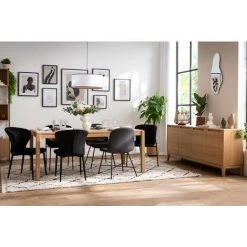 MILIBOO Chaise Design En Velours Bleu REQUIEM - Bleu Velours -France MILIBOO Soldes 2022 13151893 5