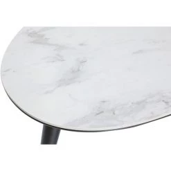 MILIBOO Table Basse Design Effet Marbre Avec Pieds Bois Et Or ALLURE - Blanc -France MILIBOO Soldes 2022 13151903 4