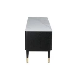 MILIBOO Meuble TV Design Effet Marbre Et Pieds Dorés L160 ALLURE - Noir -France MILIBOO Soldes 2022 13151905 3