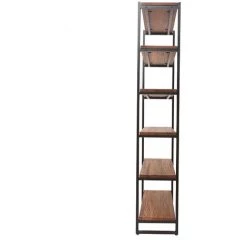 MILIBOO Bibliothèque Industrielle Métal Et Bois ARISTOTE - Bois Clair / Noir -France MILIBOO Soldes 2022 13151914 4