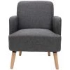 MILIBOO Fauteuil Scandinave Bois ISKO - Gris Foncé - Gris Foncé -France MILIBOO Soldes 2022 13151934 1