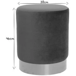 MILIBOO Pouf Rond En Velours Métal AMAYA - Bleu Canard Velours - Bleu Canard Velours 10 MILIBOO Pouf Rond En Velours Métal AMAYA - Bleu Canard Velours - Bleu Canard Velours -France MILIBOO Soldes 2022 13151935 4