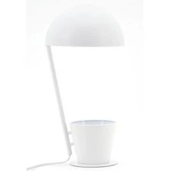 MILIBOO Lampe à Poser Pot à Crayon En Métal Blanc PENNY - Blanc