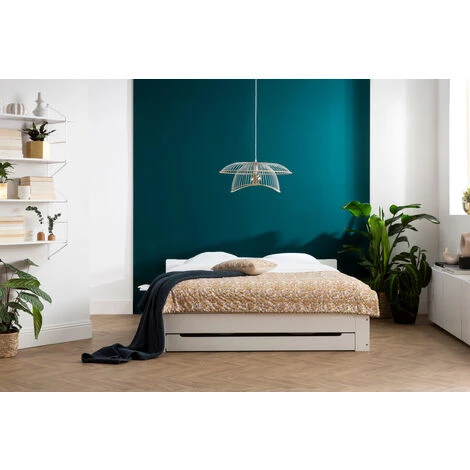 MILIBOO Suspension Métal Rotin STEAM - Blanc - Blanc 6 MILIBOO Suspension Métal Rotin STEAM - Blanc - Blanc – Image 4