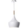 MILIBOO Suspension Métal Blanc Et Bois D24cm JAVA - Blanc 2 MILIBOO Suspension Métal Blanc Et Bois D24cm JAVA - Blanc -France MILIBOO Soldes 2022 13194410 1