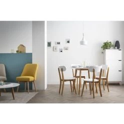 MILIBOO Suspension Métal Blanc Et Bois D24cm JAVA - Blanc -France MILIBOO Soldes 2022 13194410 3