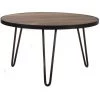 MILIBOO Table Basse Ronde En Manguier Massif L80 X H45 Cm ATELIER - Bois Clair / Noir 2 MILIBOO Table Basse Ronde En Manguier Massif L80 X H45 Cm ATELIER - Bois Clair / Noir -France MILIBOO Soldes 2022 13205141 1