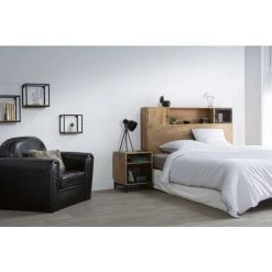 MILIBOO étagères Murales Carrées En Métal Noir Et Manguier Massif (lot De 3) YPSTER - Bois Clair / Noir -France MILIBOO Soldes 2022 13205147 5