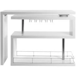 MILIBOO Bar Design Laqué Blanc Amovible MAX - Blanc Laqué
