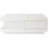 MILIBOO Table Basse Design 2 Tiroirs Blanche KARY - Blanc