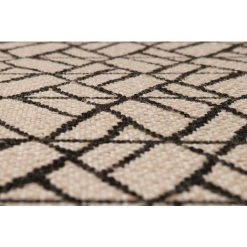 MILIBOO Tapis Moderne Naturel Avec Motif Graphique Noir 160 X 230 Cm ETNICA - Beige Naturel -France MILIBOO Soldes 2022 13221553 4