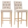 MILIBOO Tabourets De Bar En Tissu H75 Cm (lot De 2) RIVOLI - Naturel - Naturel -France MILIBOO Soldes 2022 13257189 1