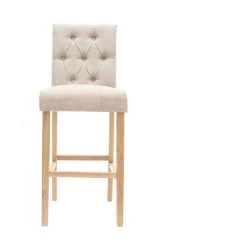 MILIBOO Tabourets De Bar En Tissu H75 Cm (lot De 2) RIVOLI - Naturel - Naturel -France MILIBOO Soldes 2022 13257189 2