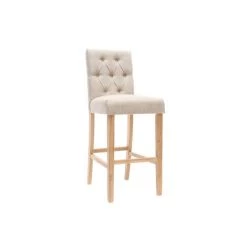 MILIBOO Tabourets De Bar En Tissu H75 Cm (lot De 2) RIVOLI - Naturel - Naturel -France MILIBOO Soldes 2022 13257189 3