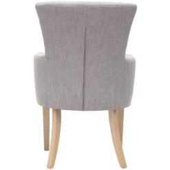 MILIBOO Fauteuil Classique Tissu Gris Clair Pieds Bois Clair LAZARRE - Gris Clair 10 MILIBOO Fauteuil Classique Tissu Gris Clair Pieds Bois Clair LAZARRE - Gris Clair -France MILIBOO Soldes 2022 13262506 4