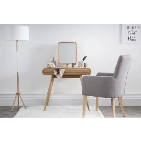 MILIBOO Fauteuil Classique Tissu Gris Clair Pieds Bois Clair LAZARRE - Gris Clair 7 MILIBOO Fauteuil Classique Tissu Gris Clair Pieds Bois Clair LAZARRE - Gris Clair – Image 5