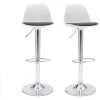 MILIBOO Lot De 2 Tabourets De Bar Design STEEVY - Blanc Et Noir - Blanc Et Noir -France MILIBOO Soldes 2022 13306148 1