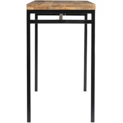 MILIBOO Table Haute Industrielle En Manguier Massif Et Métal Noir YPSTER - Bois Clair / Noir 8 MILIBOO Table Haute Industrielle En Manguier Massif Et Métal Noir YPSTER - Bois Clair / Noir -France MILIBOO Soldes 2022 13328190 3