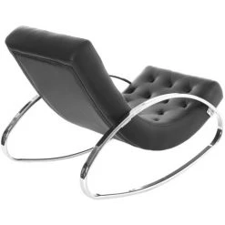 MILIBOO Rocking Chair Design CHESTY - Noir - Noir -France MILIBOO Soldes 2022 13400389 4