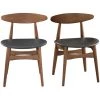 MILIBOO Chaises Design (lot De 2) WALFORD - Noyer - Noyer -France MILIBOO Soldes 2022 13400398 1