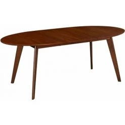 MILIBOO Table à Manger Extensible Design Ovale L150-200 MARIK - Noyer - Noyer -France MILIBOO Soldes 2022 13400402 3