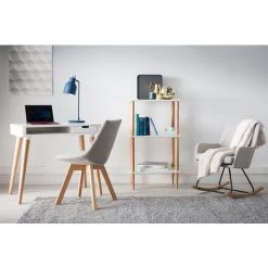 MILIBOO Fauteuil Rocking Chair Design Tissu SHANA - Naturel - Naturel -France MILIBOO Soldes 2022 13400404 5