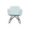 MILIBOO Rocking Chair Scandinave En Tissu ALEYNA - Vert Menthe - Vert Menthe