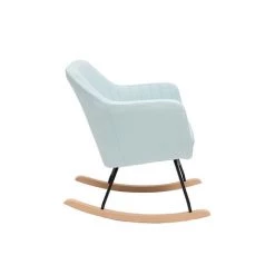 MILIBOO Rocking Chair Scandinave En Tissu ALEYNA - Vert Menthe - Vert Menthe -France MILIBOO Soldes 2022 13400409 3