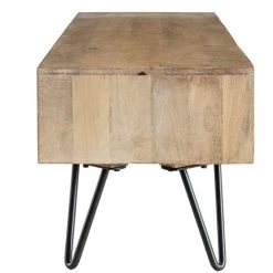 MILIBOO Meuble TV En Manguier Massif Et Métal L150 VIBES - Naturel -France MILIBOO Soldes 2022 13400432 4