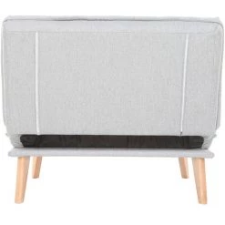 MILIBOO Fauteuil Scandinave à Combiner Tissu Gris Clair BENNIE - Gris Clair -France MILIBOO Soldes 2022 13458347 4