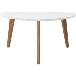 MILIBOO Table Basse Design Blanc L80 Cm EKKA - Blanc