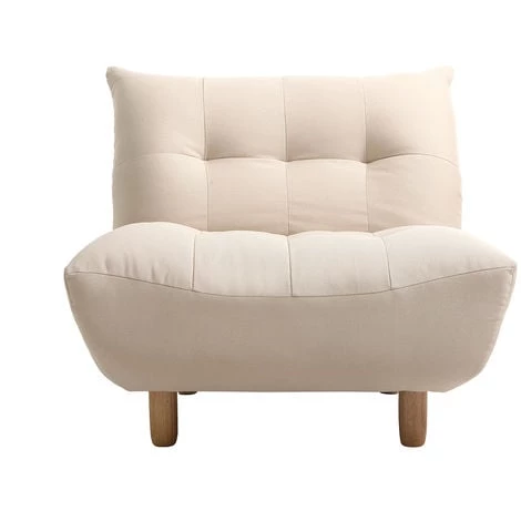 MILIBOO Fauteuil Scandinave En Tissu Chêne YUMI - Beige Naturel - Beige Naturel 3 MILIBOO Fauteuil Scandinave En Tissu Chêne YUMI - Beige Naturel - Beige Naturel