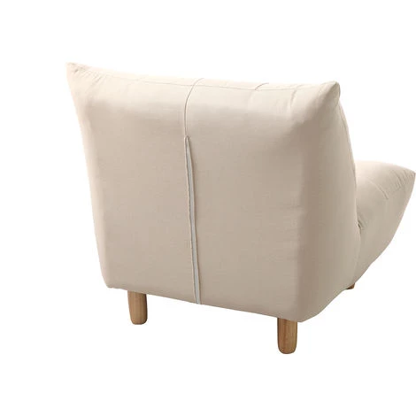 MILIBOO Fauteuil Scandinave En Tissu Chêne YUMI - Beige Naturel - Beige Naturel 5 MILIBOO Fauteuil Scandinave En Tissu Chêne YUMI - Beige Naturel - Beige Naturel – Image 3